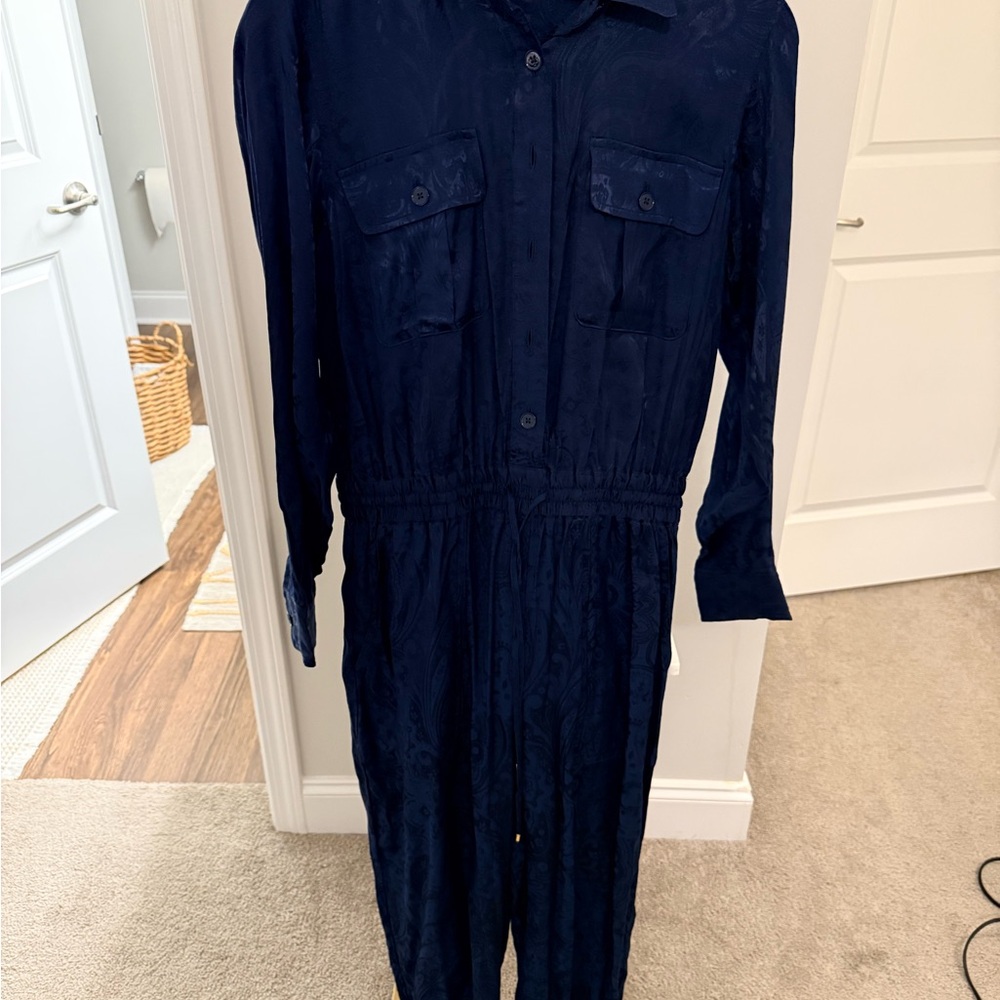 Ralph Lauren Dark Blue Patterned Jump Suit